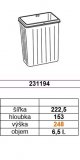 GOLLINUCCI Náhradní koš pro Sistema 900, 6,5 l